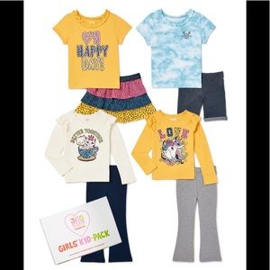 Toddler girls 8 piece mix match outfits gift set